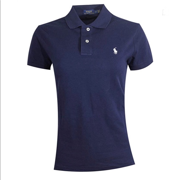 Ralph Lauren Women’s Skinny Pique Polo Shirt - Picture 1 of 5